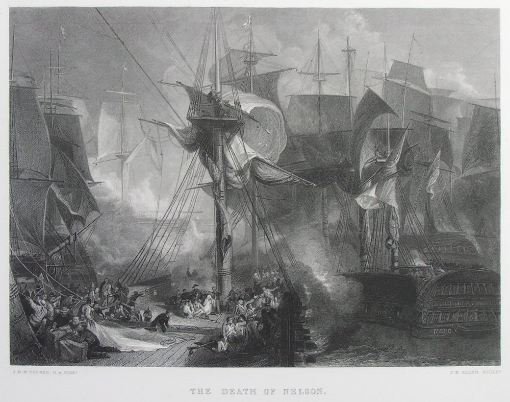 Print - The Death of Nelson. - Allen